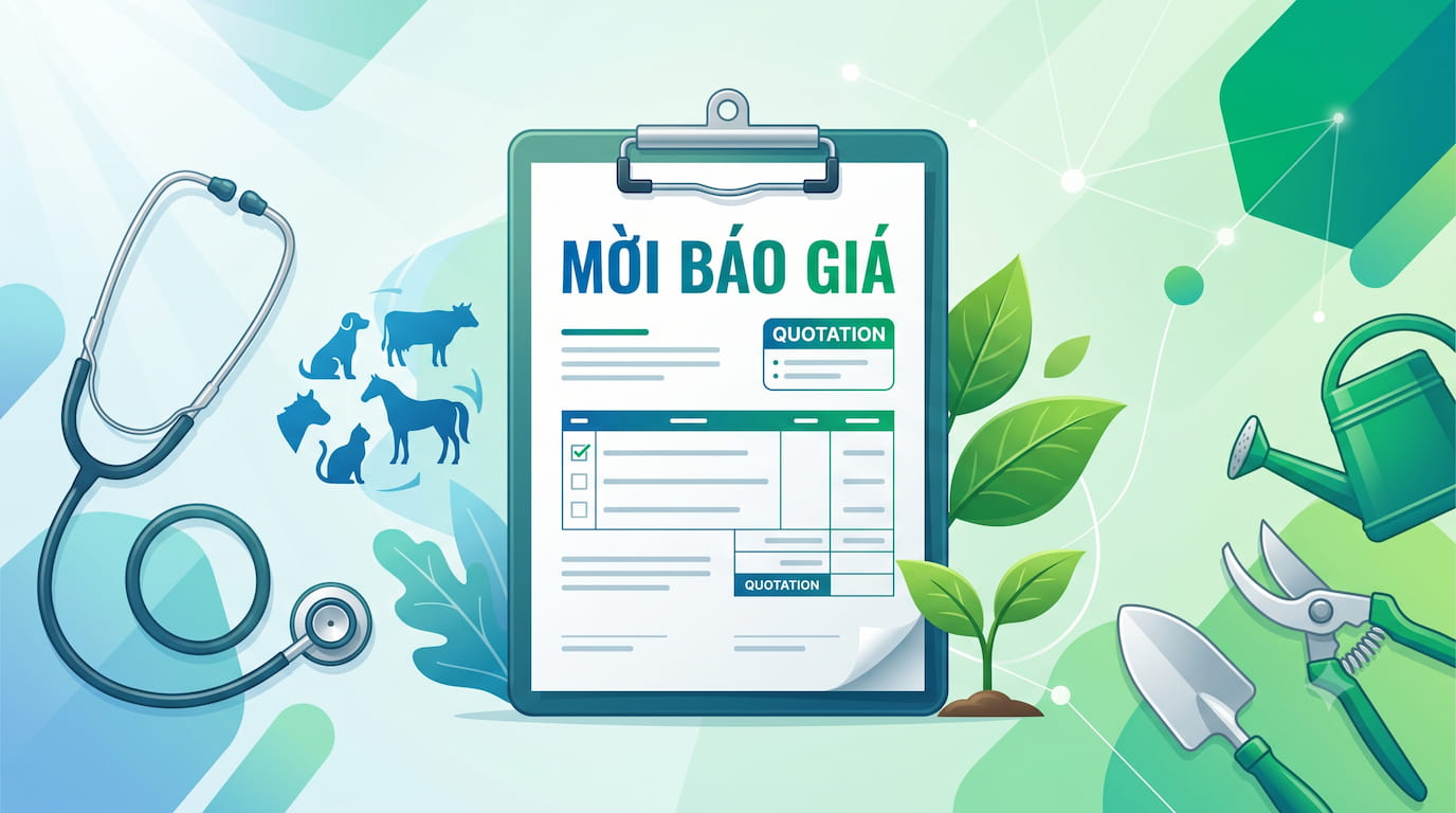 Thông báo Mời báo giá cấp vật tư, phôi liệu thực hành các nghề Thú y và Bảo vệ thực vật